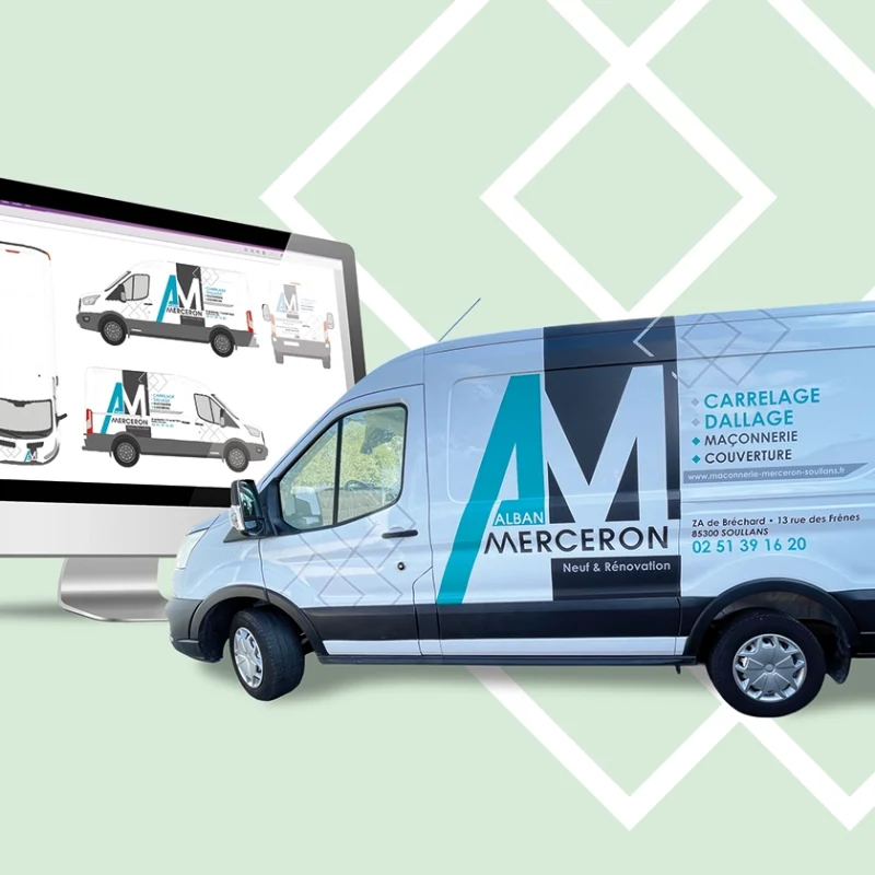 Covering de véhicule réalisé pour Alban Merceron à Soullans en Vendée