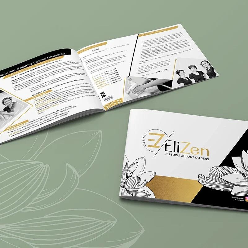 Brochure réalisée pour l'institut Elizen