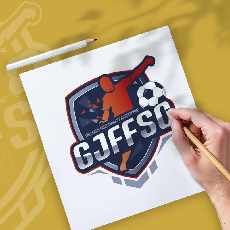 Identité visuelle pour le groupement jeune de Falleron, Froidfond et St Chritophe du Ligneron : réalisation par l'agence de publicité Unfluences Graphique en Vendée