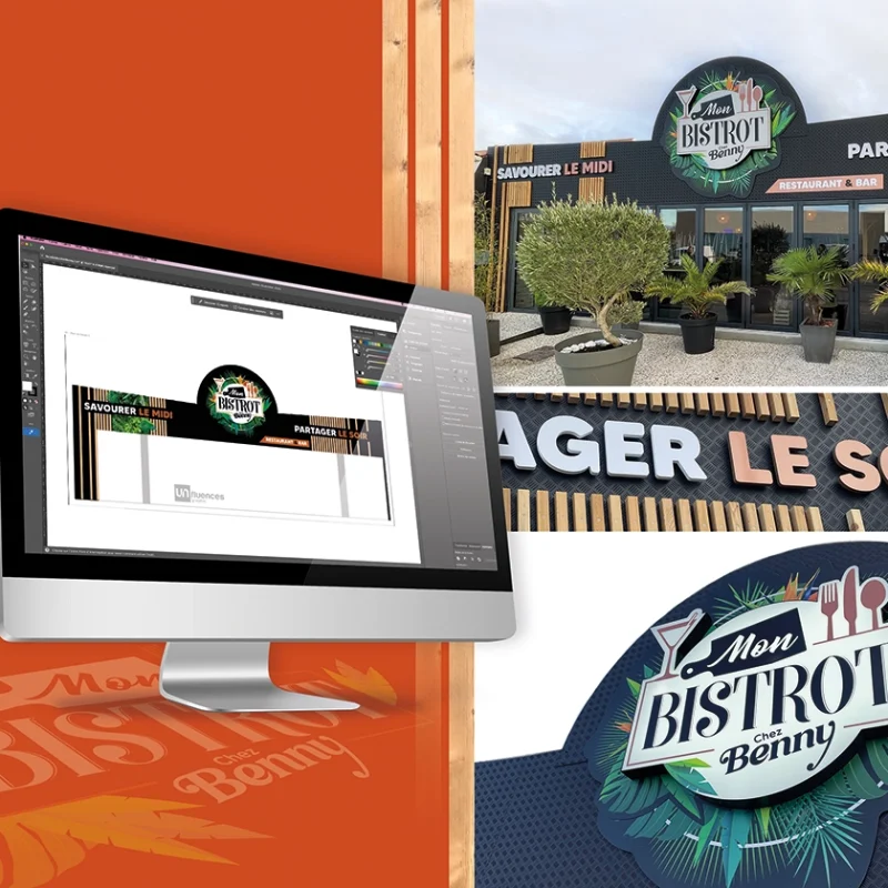Enseigne réalisée pour Mon Bistrot chez Benny
